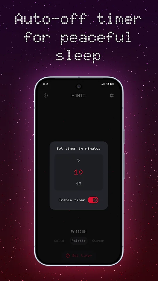 HOHTO minimal dark interface